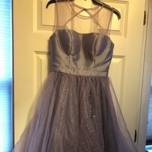Lavender sparkle cocktail dress